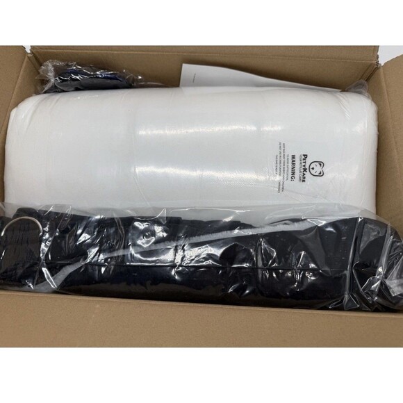 Dog Car Seat Waterproof Booster w Storage Pockets Groom Glove Small Black Gray - Picture 15 of 16